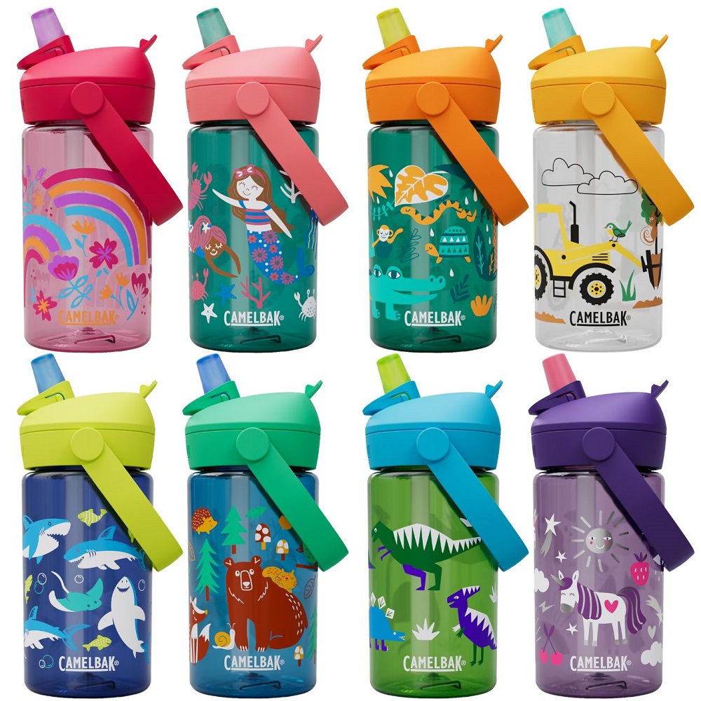 【CamelBak】400ml Flip Straw 兒童吸管運動水瓶RENEW