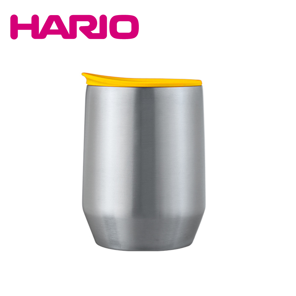 HARIO MIO鬱金香型不鏽鋼保溫杯-清新黃