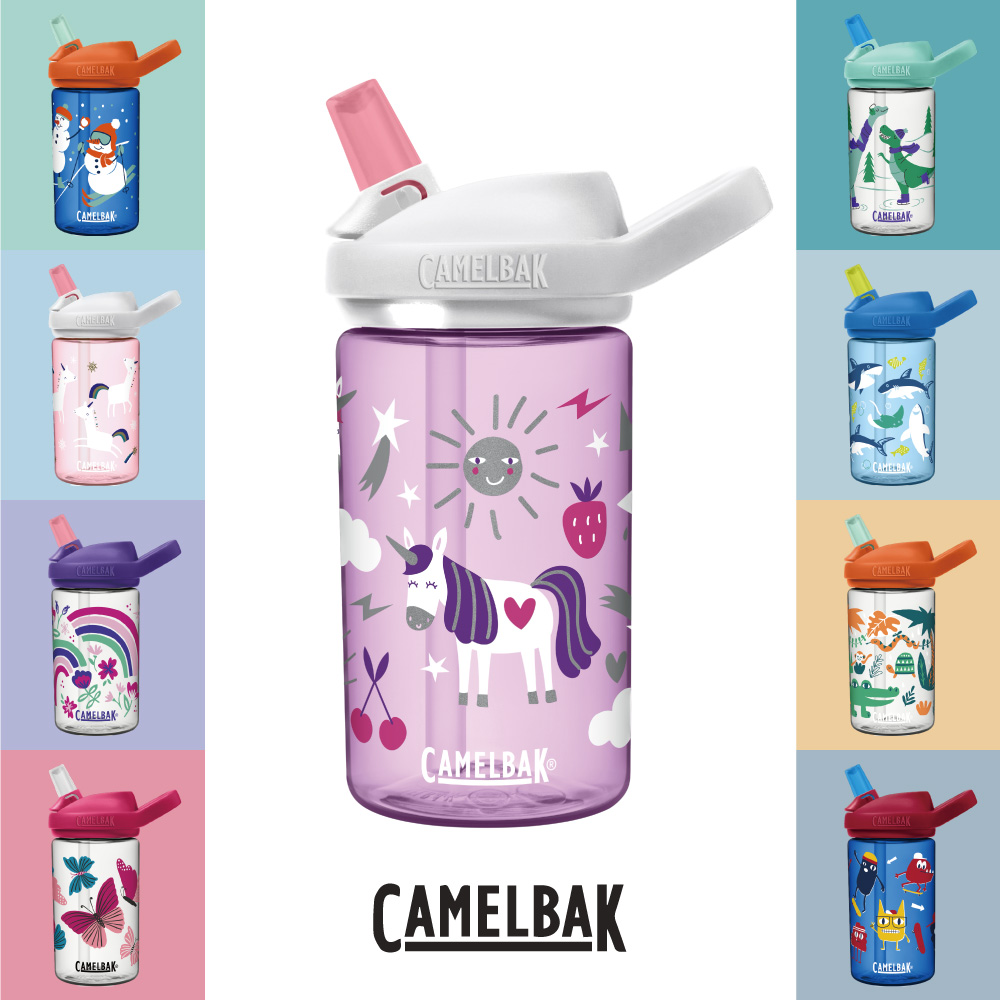 CAMELBAK 400ml Tritan KIDS [2入組兒童多水吸管水瓶水壺 學習水杯