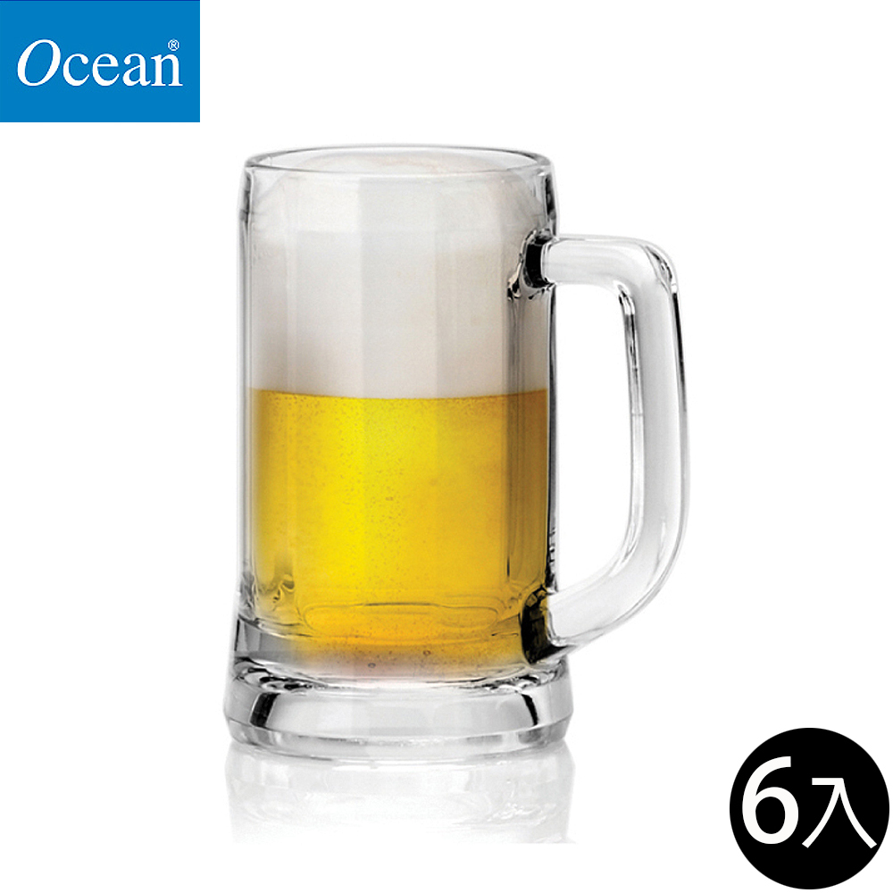 Ocean 慕尼黑附柄啤酒杯(小)-355ml/6入