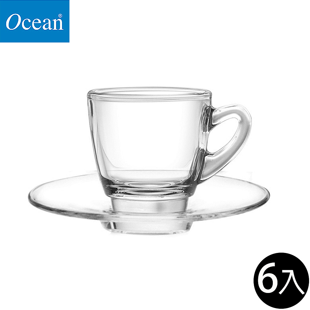 Ocean 肯雅濃縮咖啡杯盤組-70ml(6杯+6盤)/6組