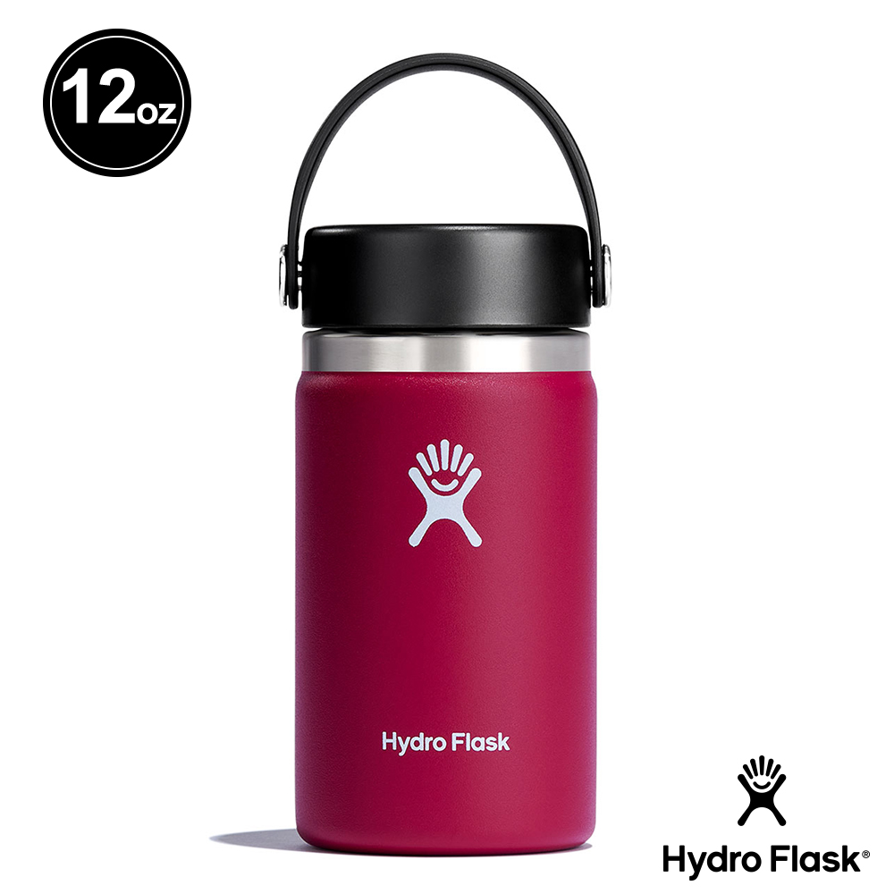Hydro Flask 寬口霧面 12oz/355ml 真空保溫鋼瓶 酒紅色