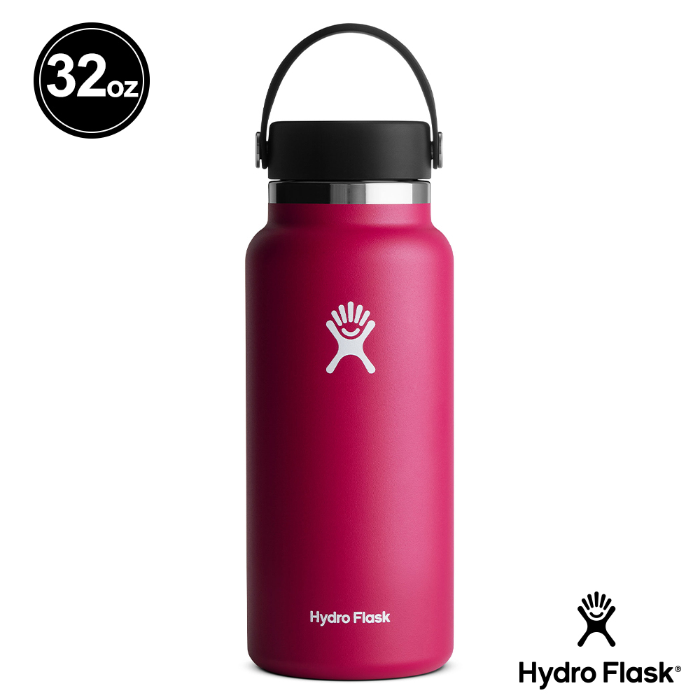 Hydro Flask 寬口 32oz/946ml 真空保溫鋼瓶 酒紅色