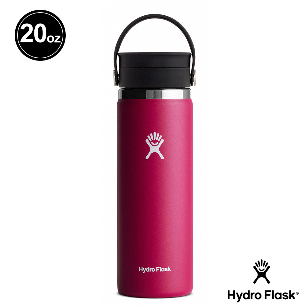 Hydro Flask 20oz/591ml 旋轉咖啡蓋保溫鋼瓶 酒紅色