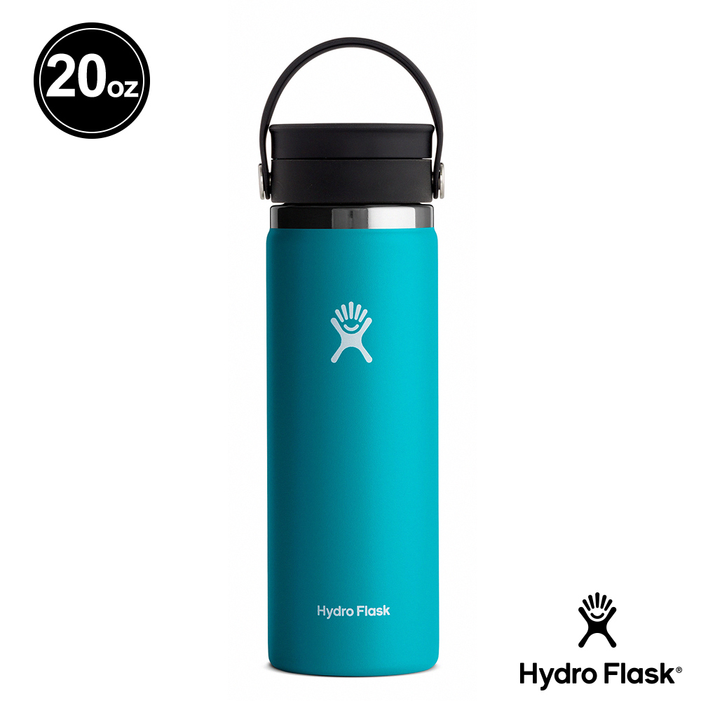 Hydro Flask 旋轉咖啡蓋 20oz/591ml 保冷保溫瓶 湖水藍