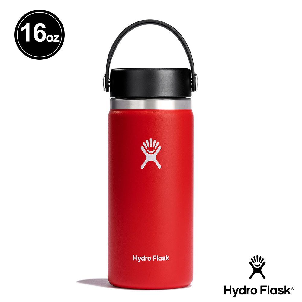 Hydro Flask 16oz/473ml 寬口提環保溫瓶 棗紅色