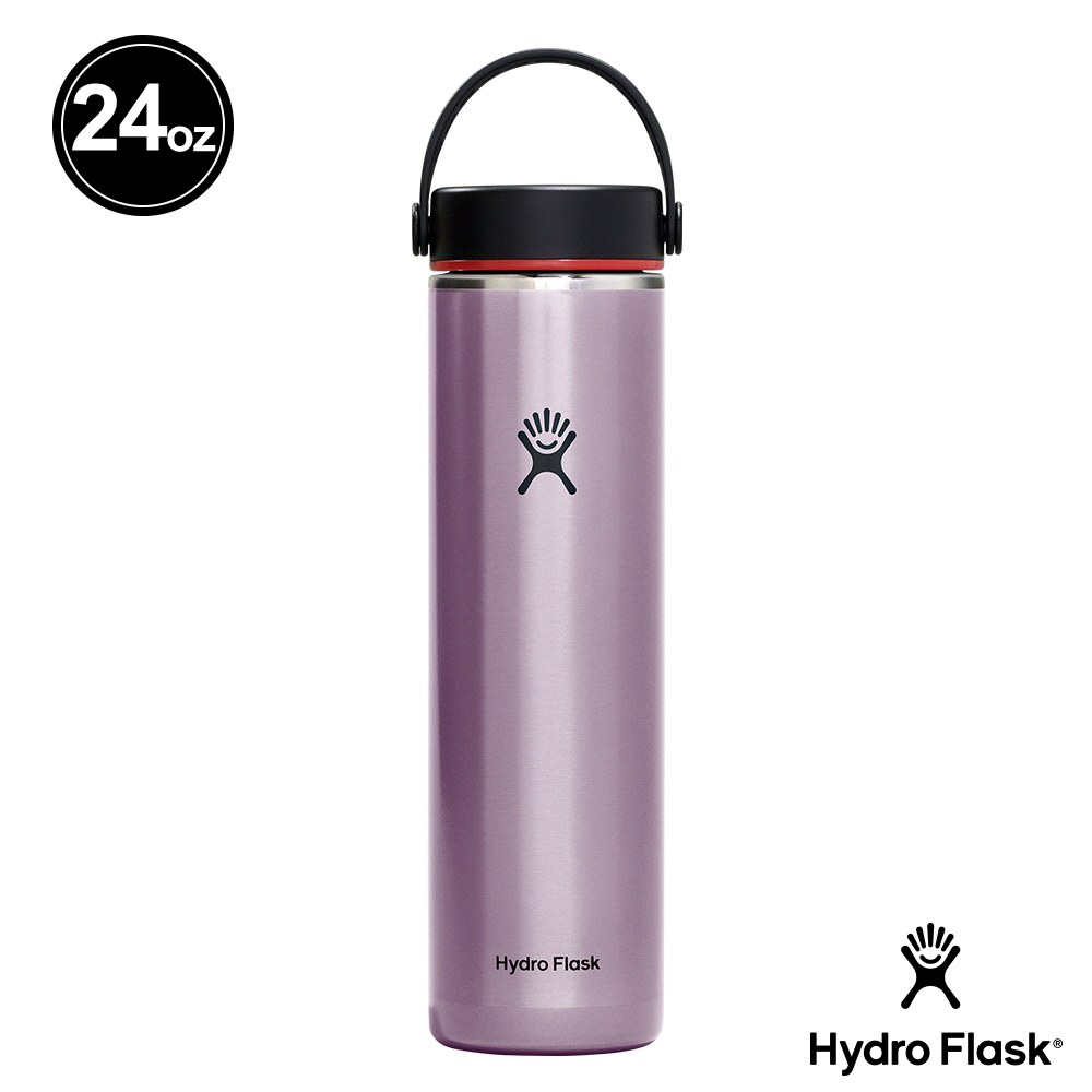 Hydro Flask 24oz/709ml 輕量寬口提環保溫瓶 水晶紫