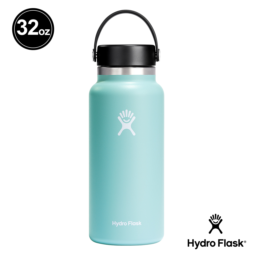 Hydro Flask 32oz/946ml 寬口提環保溫瓶 露水綠