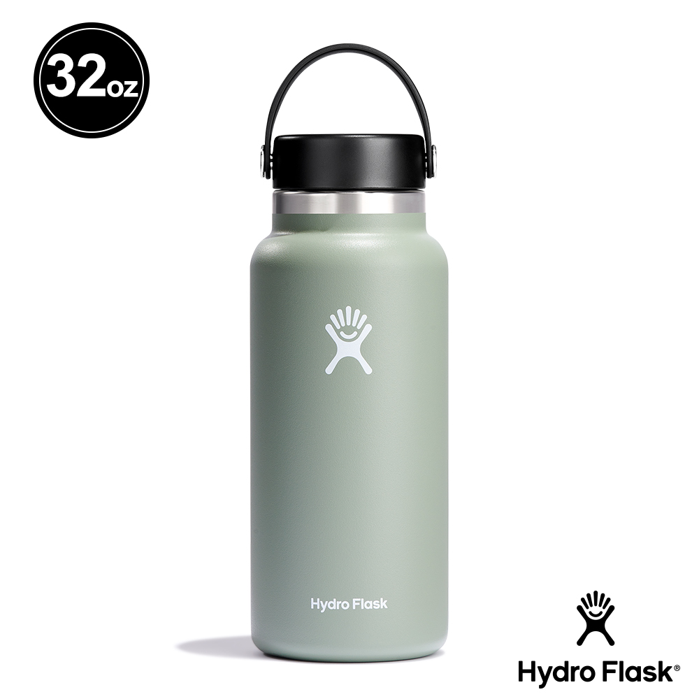 Hydro Flask 32oz/946ml 寬口真空保溫鋼瓶 灰綠
