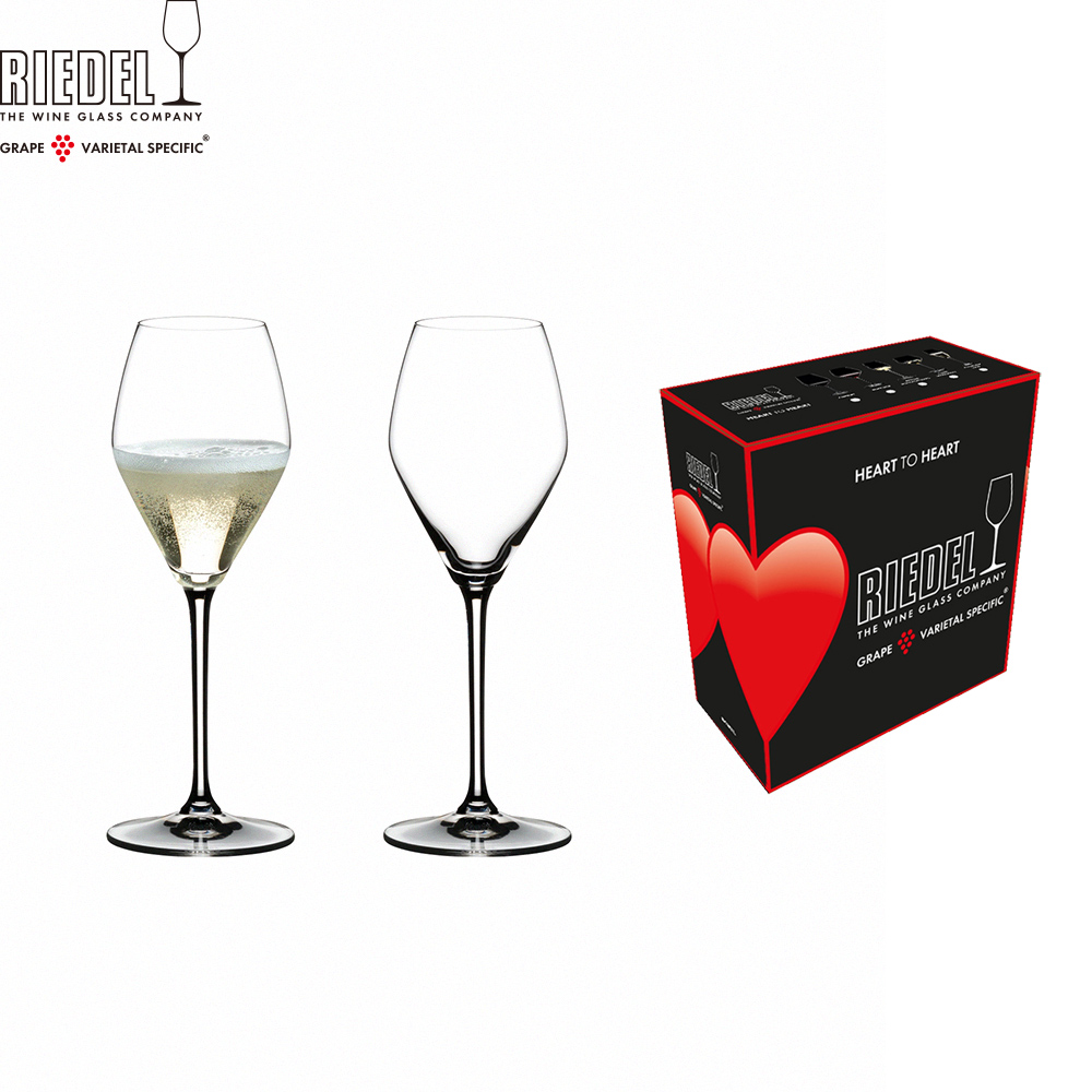 【Riedel】Heart to Heart Champagne香檳杯對杯-305ml