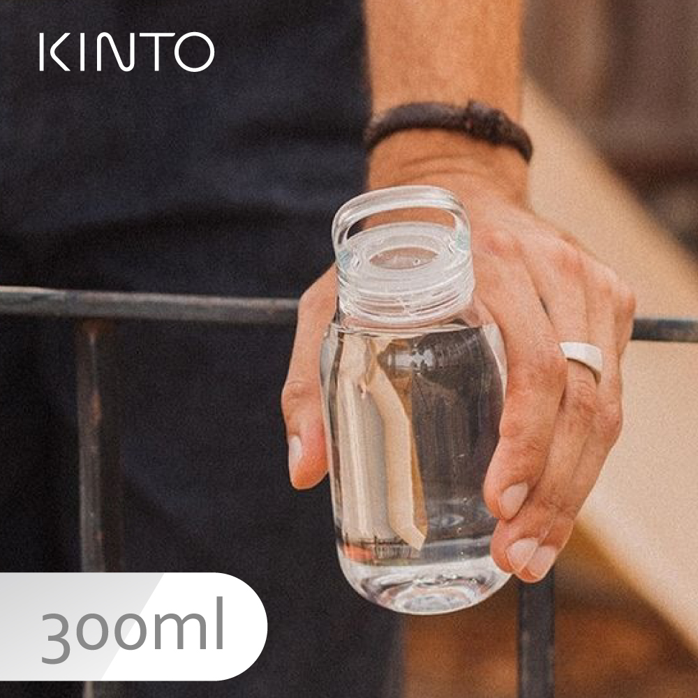 KINTO / WATER BOTTLE 輕水瓶300ml-清透晶