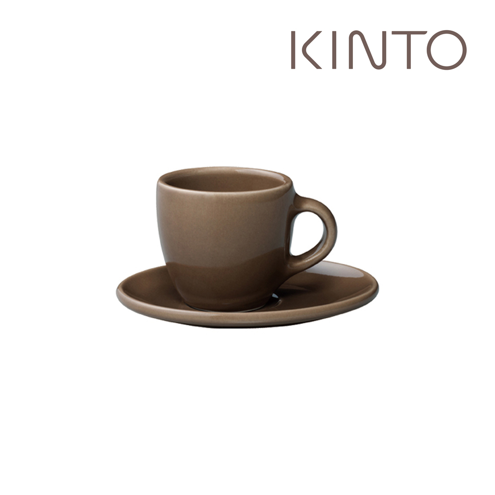 KINTO / TOPO杯盤組80ml-棕