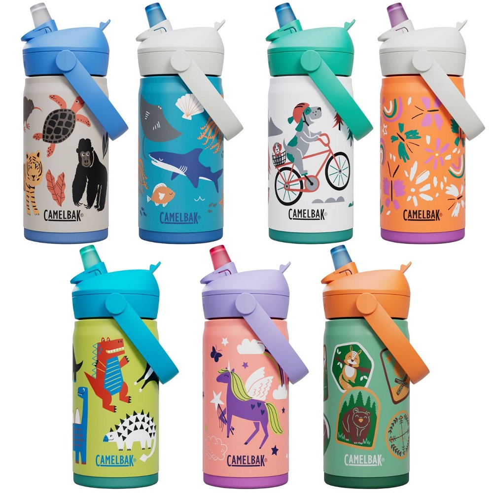 【CamelBak】350ml Flip Straw兒童吸管不鏽鋼保溫瓶(保冰)