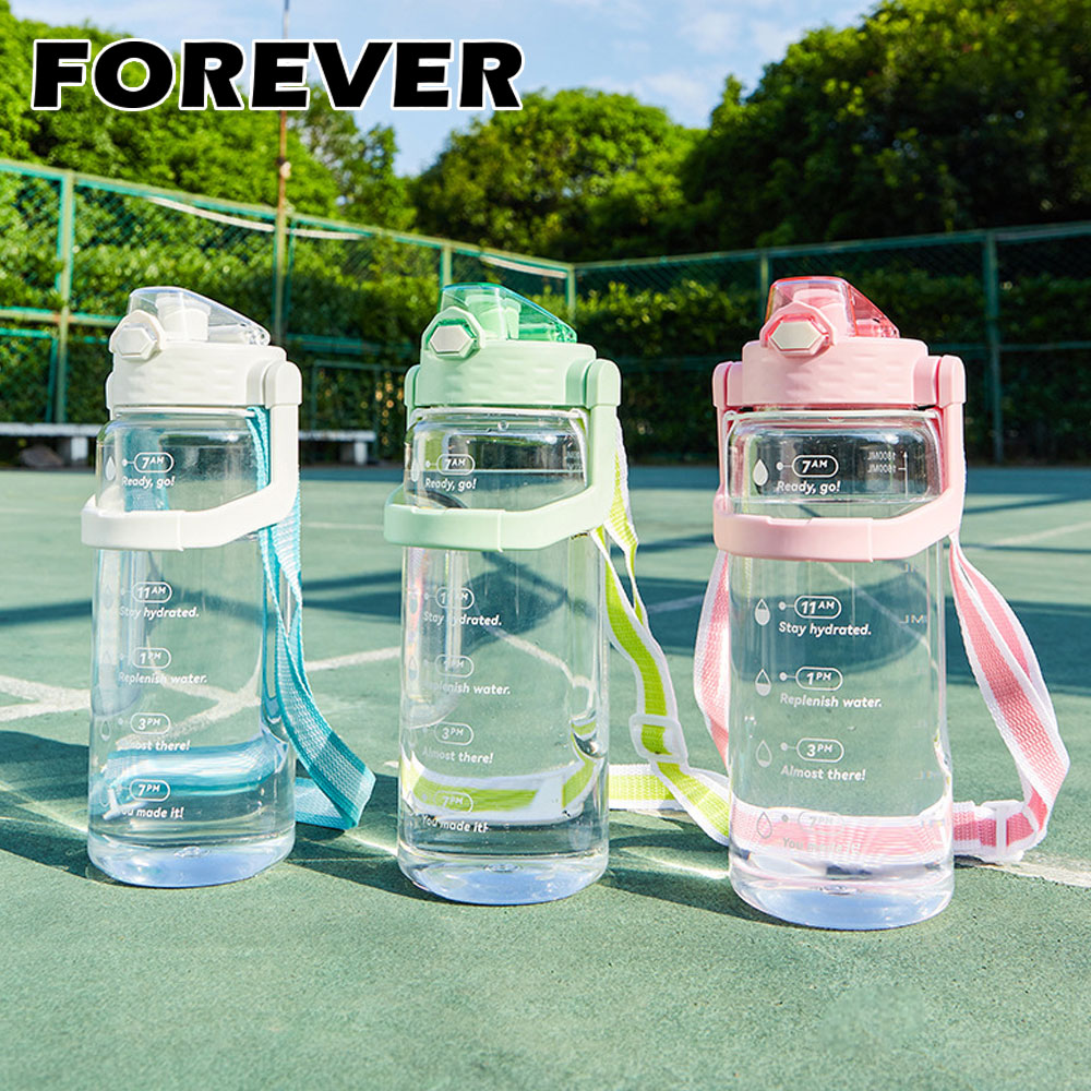 【日本FOREVER】大容量健身運動水壺/可提式/彈蓋直飲1800ML