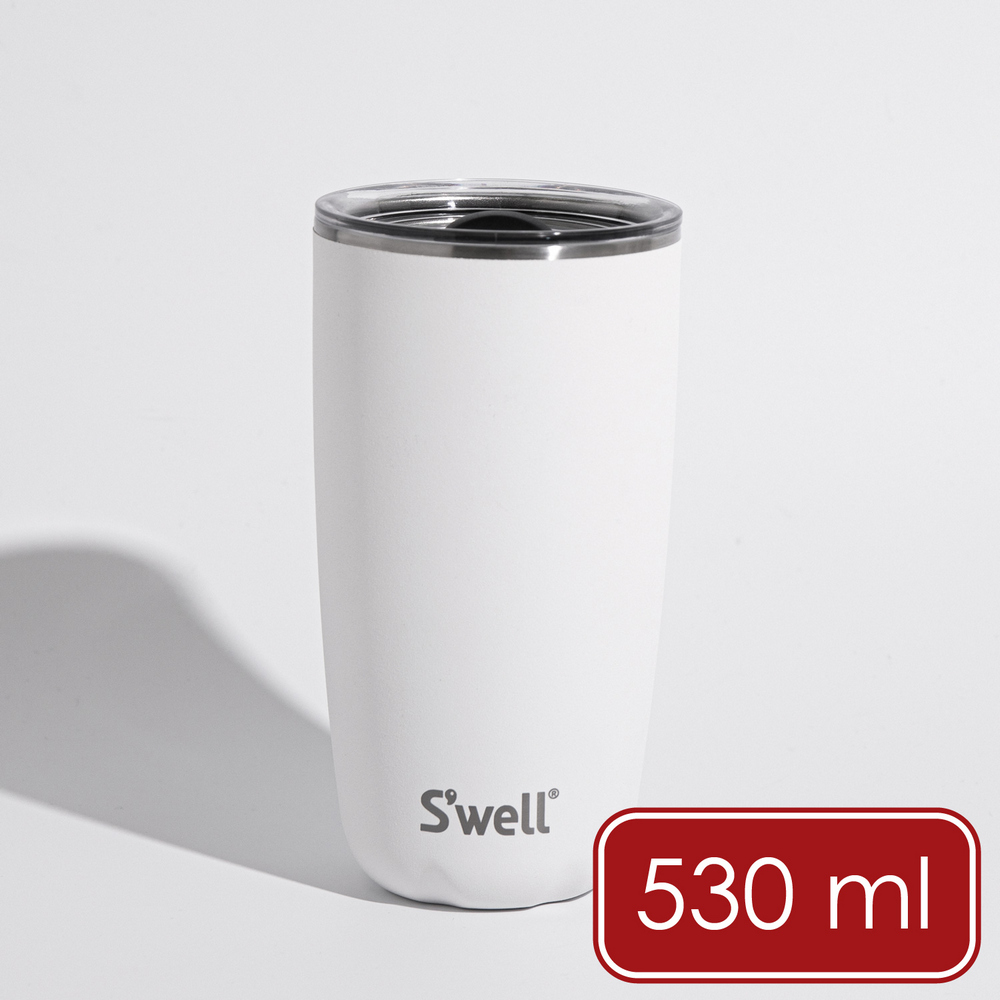 《S'well》Tumbler不鏽鋼滑蓋保溫杯(雲朵白530ml)