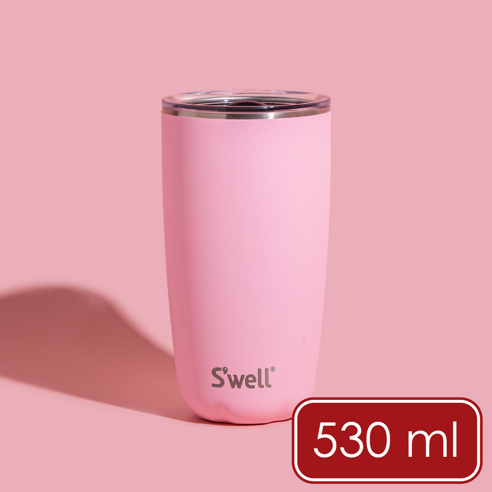 《S'well》Tumbler不鏽鋼滑蓋保溫杯(櫻花粉530ml)