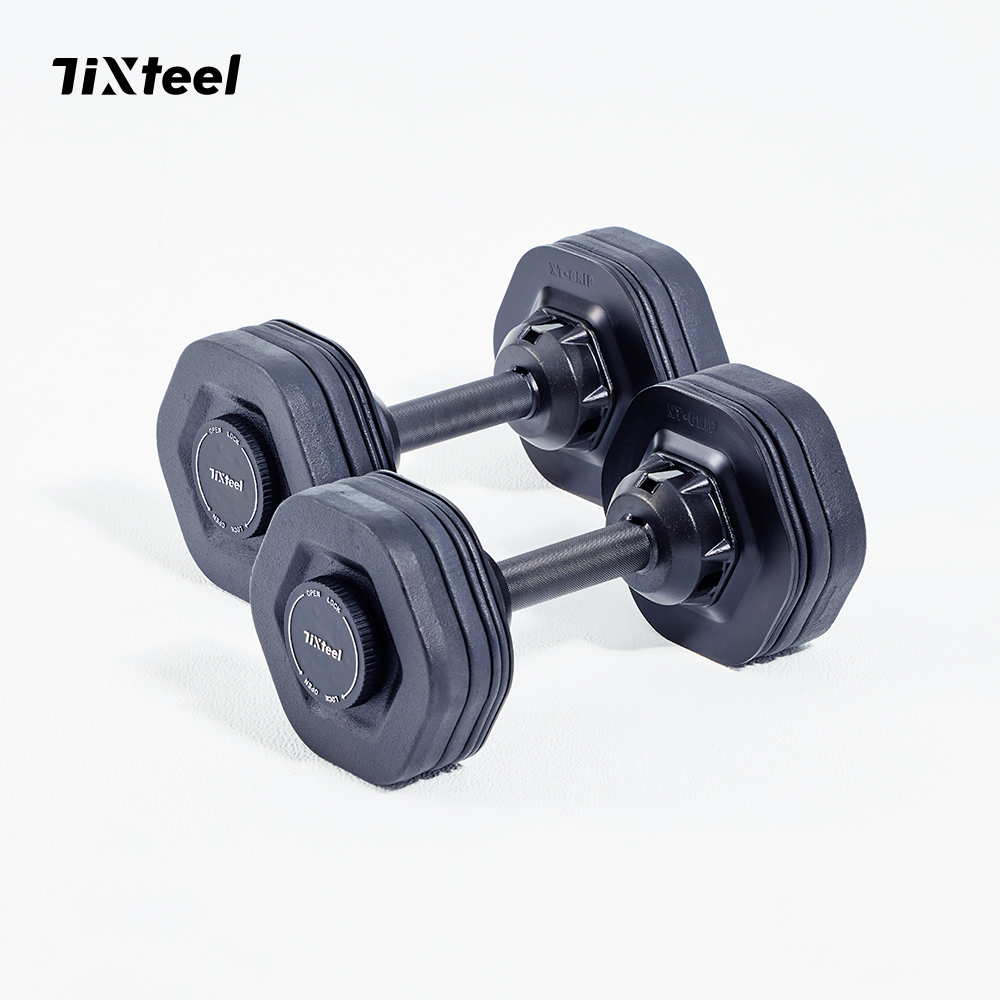 【Tixteel】XT-GRIP快鎖組合式啞鈴 23公斤(2隻入)