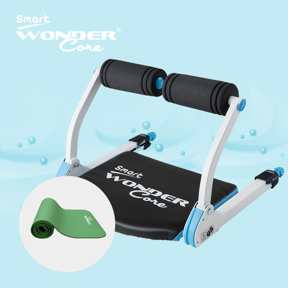 Wonder Core Smart全能輕巧健身機-糖霜藍 [NG品 加碼贈環保運動墊