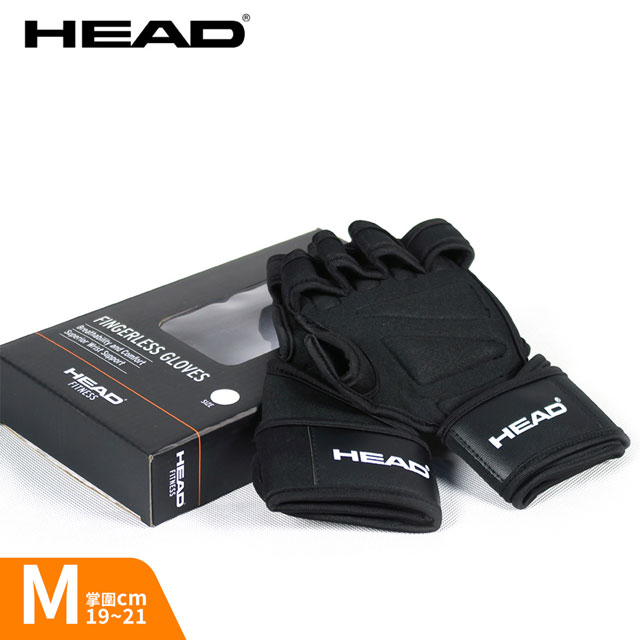 HEAD海德 透氣式健身手套-M