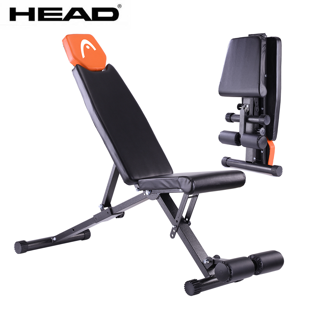 HEAD海德 多功能重量訓練椅 多角度調整 搭配啞鈴舉重仰臥起坐