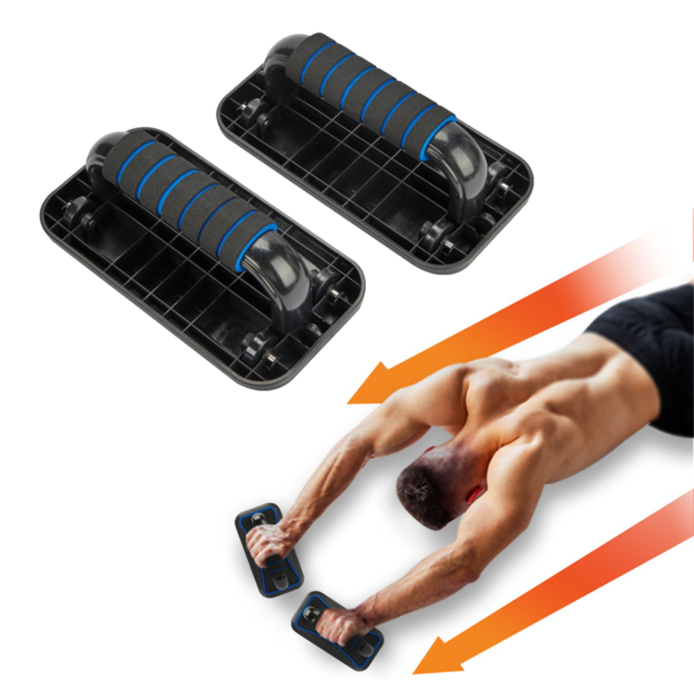 (二合一健身器材)伏地挺身器+健腹輪 俯臥撐架 鍛鍊胸腹肌/手臂肌/背闊肌/大腿肌