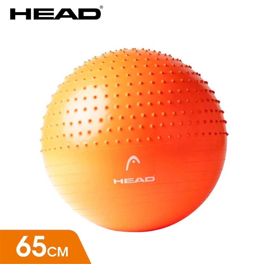 【HEAD 海德】專業雙效防爆瑜珈球 65cm gymball加厚螺旋防滑環保材質