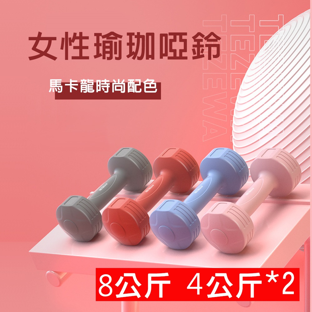 【X-BIKE 晨昌】4KG-2支入 時尚彩色款啞鈴 環保材質/一體成型 XFE-T488