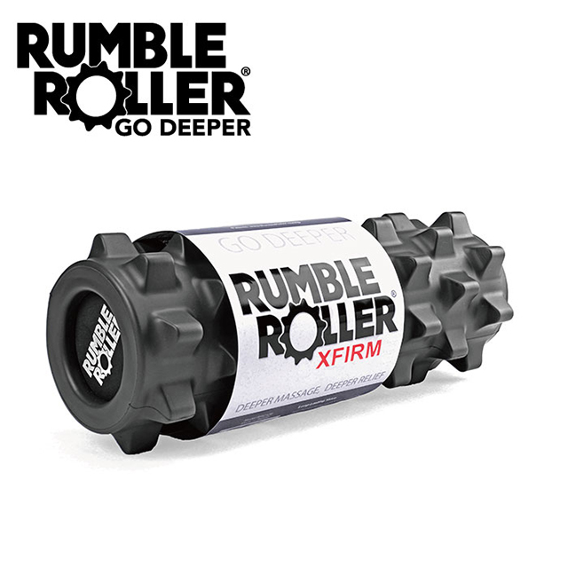Rumble Roller深層按摩滾輪-黑色加強短版狼牙棒(31cm)免運/代理商貨