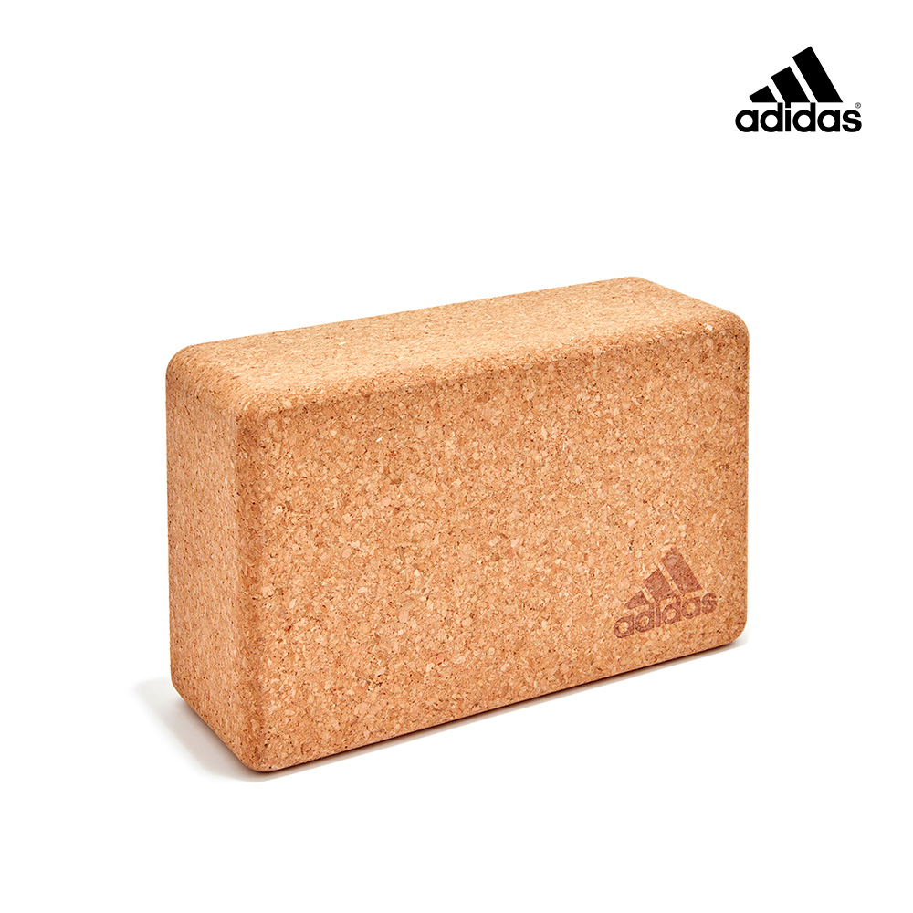 Adidas高密度軟木瑜珈磚
