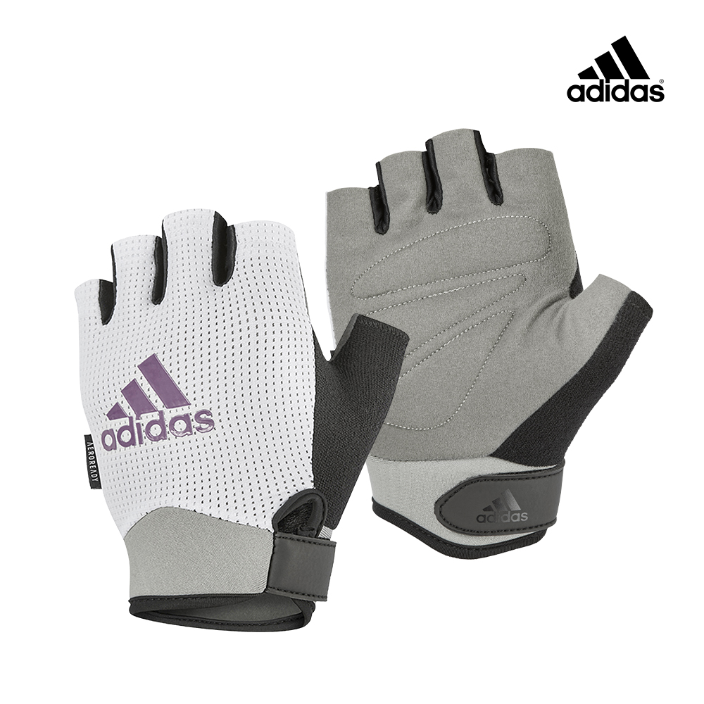 Adidas女用透氣訓練手套(象牙灰)