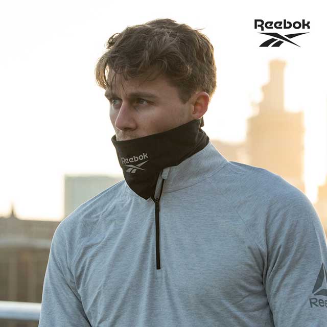 Reebok-保暖舒適運動脖圍(黑)