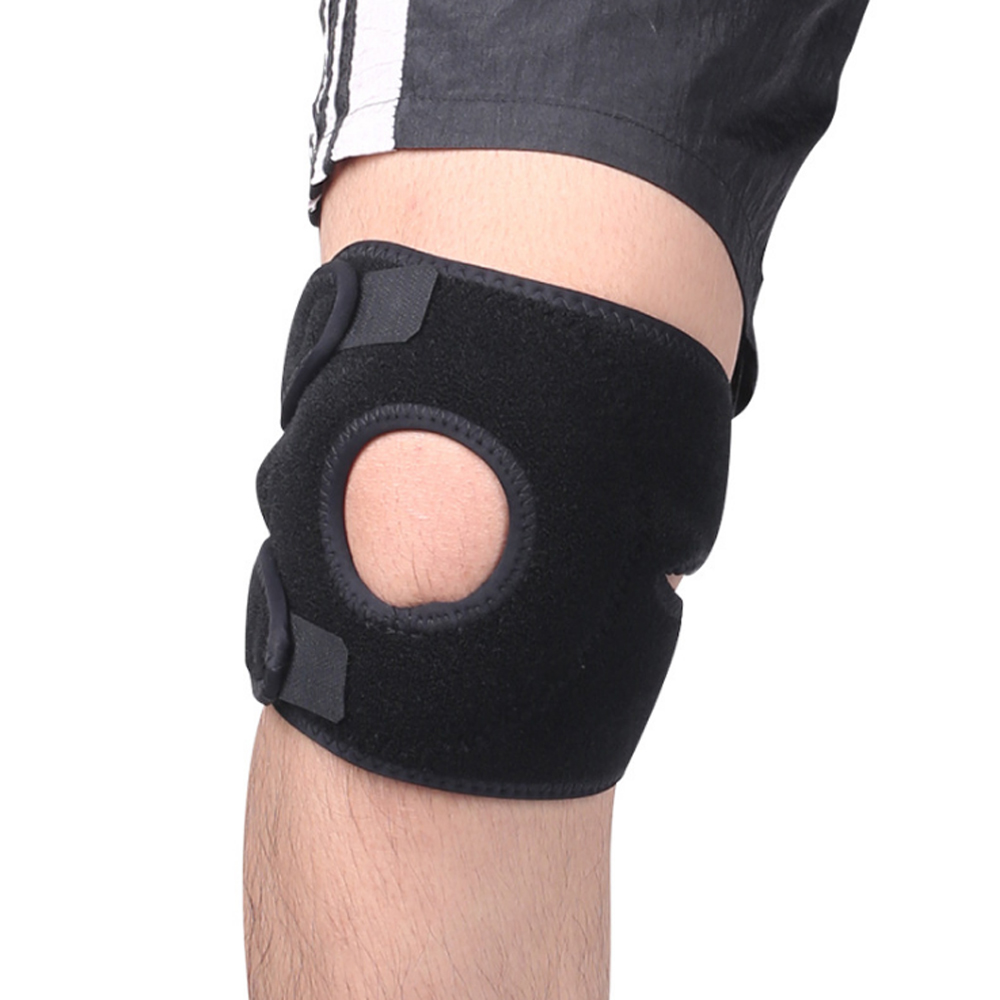 PUSH!運動用品可調式親膚透氣護腳護膝H30-1二入組