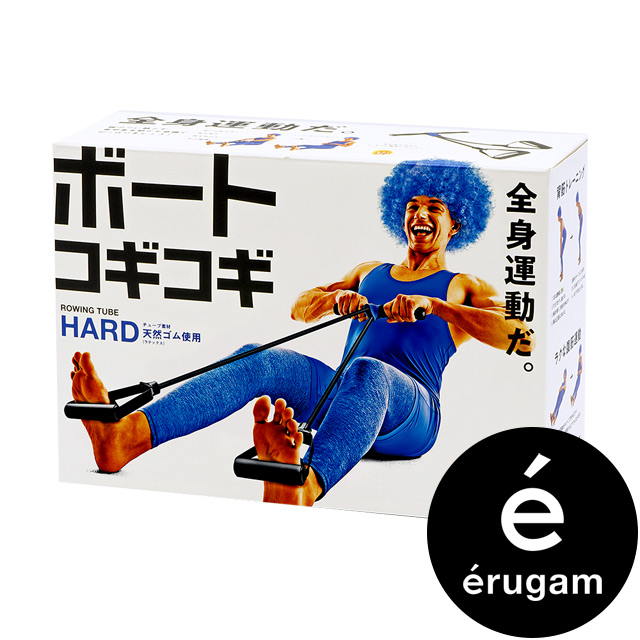【Erugam】划船運動腳拉繩 腳踏拉力繩 強力藍