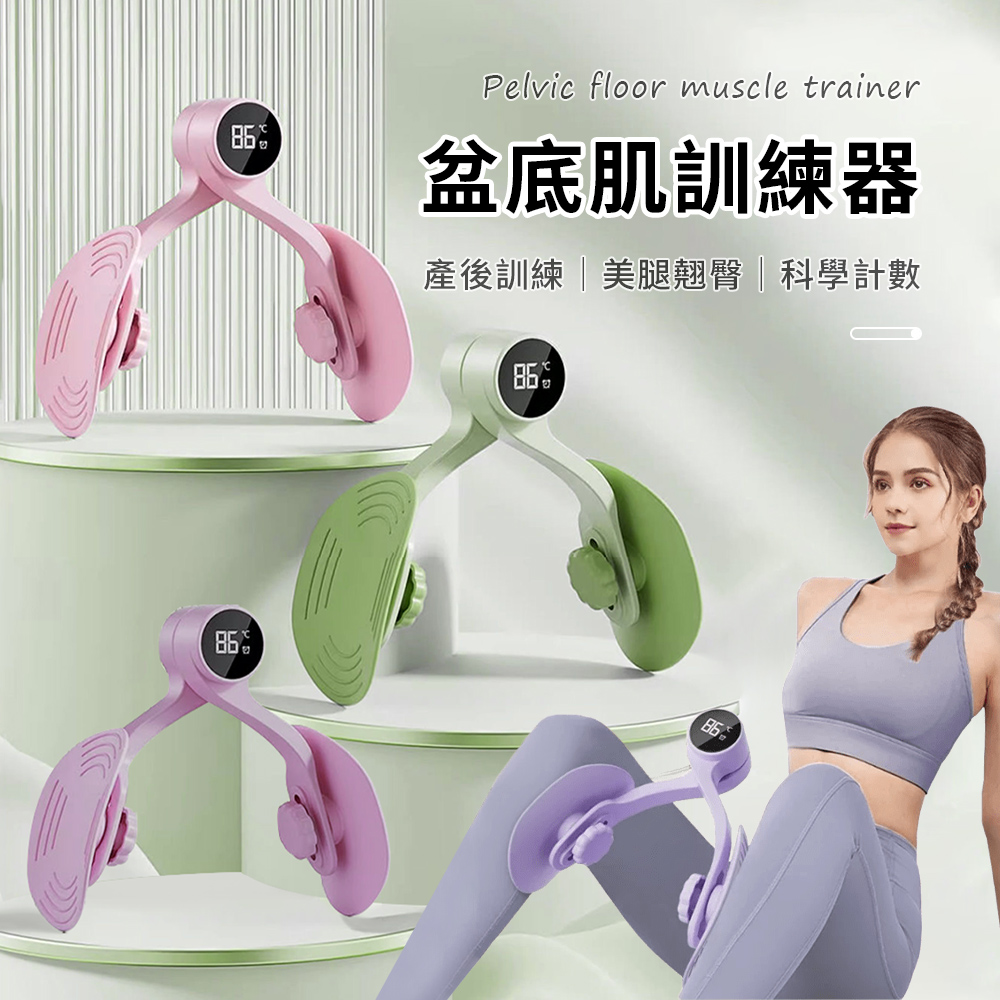 Friyu 智慧計數夾腿器 盆底肌訓練器 健身減肥美臀訓練器 產後恢復盆骨收胯夾腿器 夾腿器 塑腿機
