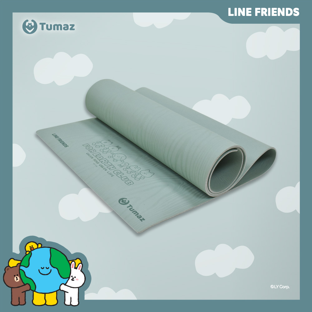 【Tumaz月熊健身】輕量NR生態友善瑜珈墊-LINE FRIENDS特別款