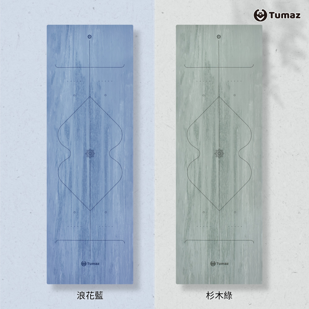 【Tumaz月熊健身】5MM 自然印象 天然橡膠瑜珈墊