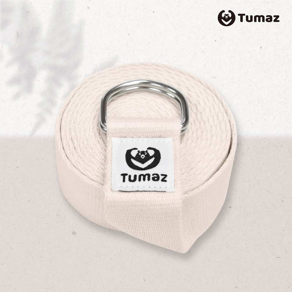 【Tumaz月熊健身】純棉瑜珈繩伸展帶10ft