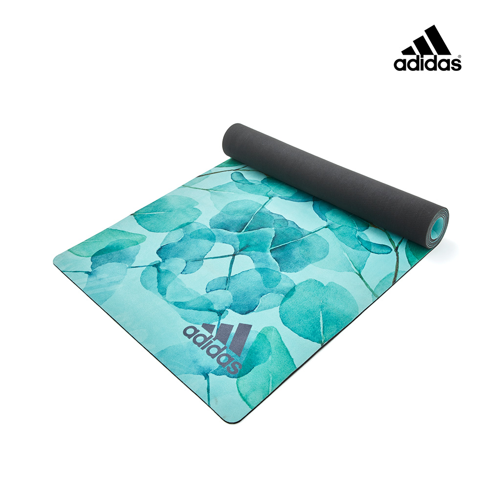 Adidas-頂級天然橡膠防滑瑜珈墊-3.2mm (湖水綠)