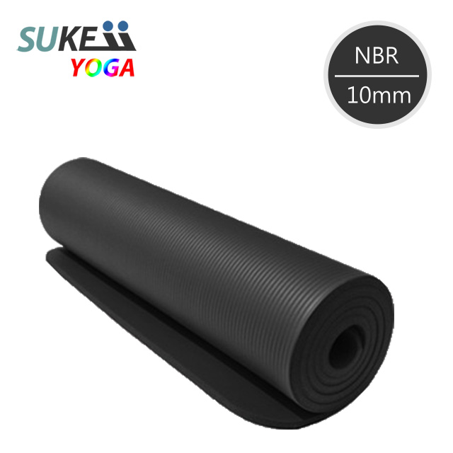 [SUKEII NBR高密度瑜珈墊(10mm) 黑色 x2