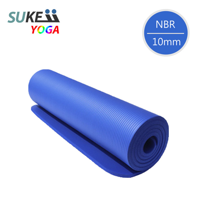 [SUKEII NBR高密度瑜珈墊(10mm) 藍色 x2