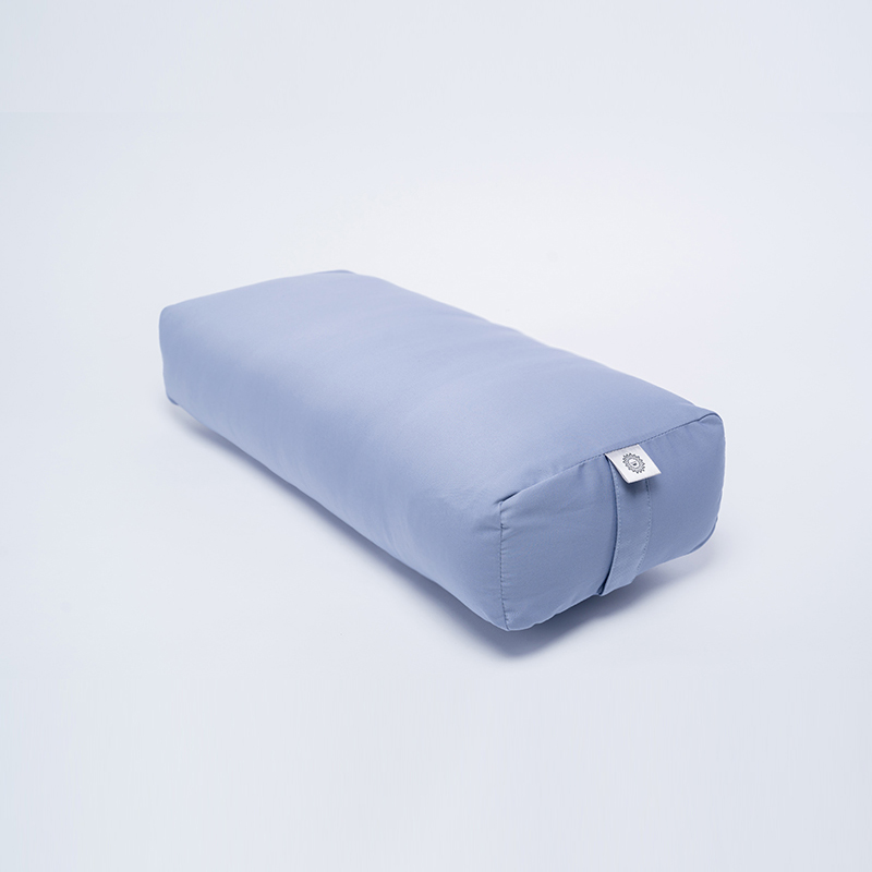 【LOTUS】台灣製高磅數紮實穩固瑜珈枕 靜謐藍