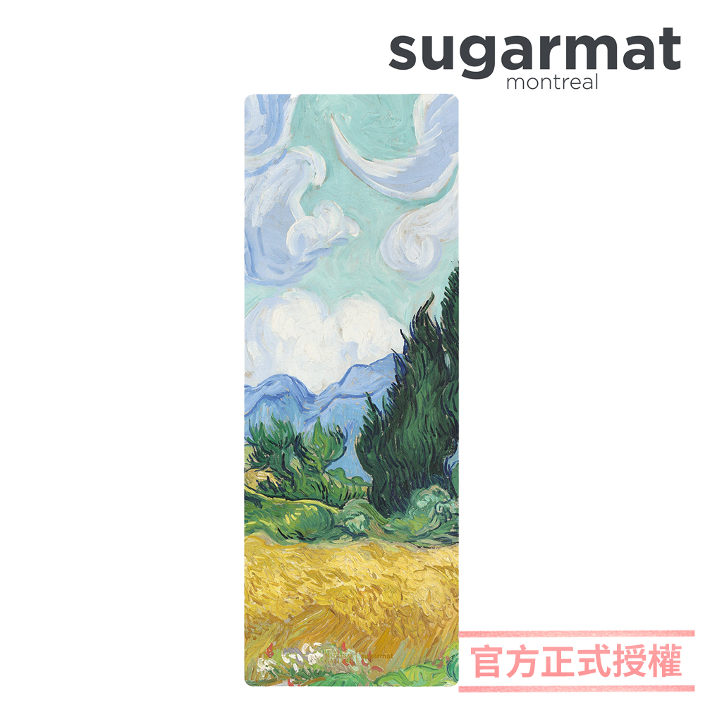 【加拿大Sugarmat】頂級加寬PU瑜珈墊(1.8mm) 麥田裡的絲柏樹 Wheatfield