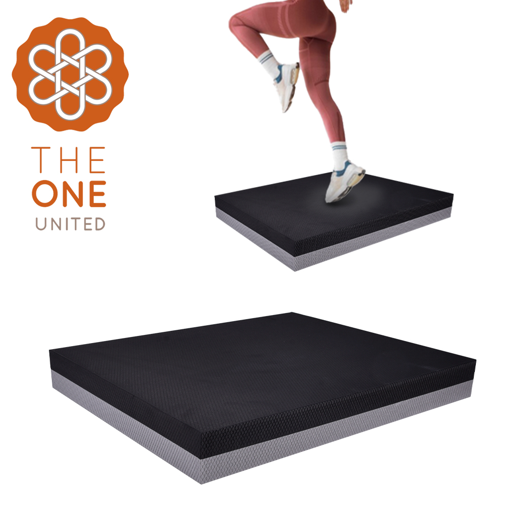 【The One】加大加厚雙層高彈止滑TPE超慢跑墊60mm/多功能跪墊/核心訓練墊/止滑多功能墊(三色任選)