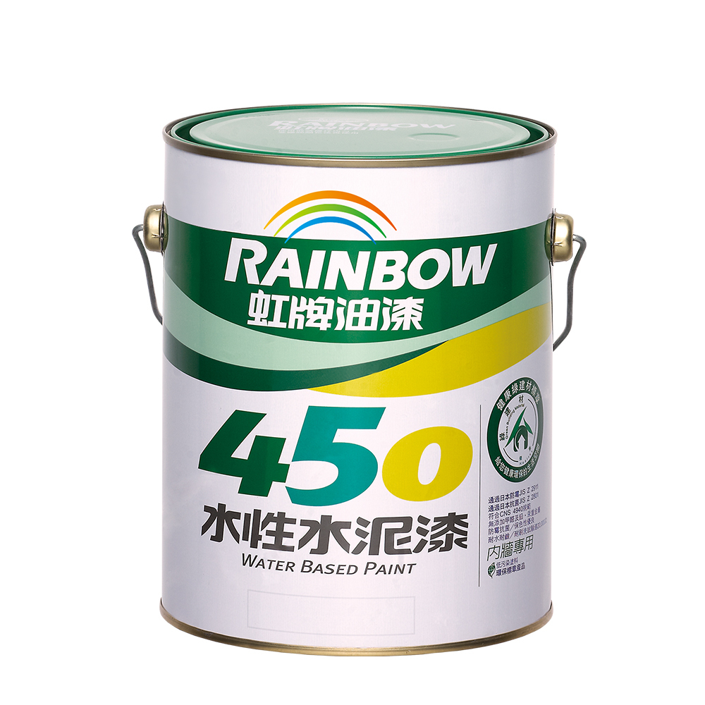 Rainbow虹牌油漆 450 水性水泥漆-半光(多色任選)-1加侖裝