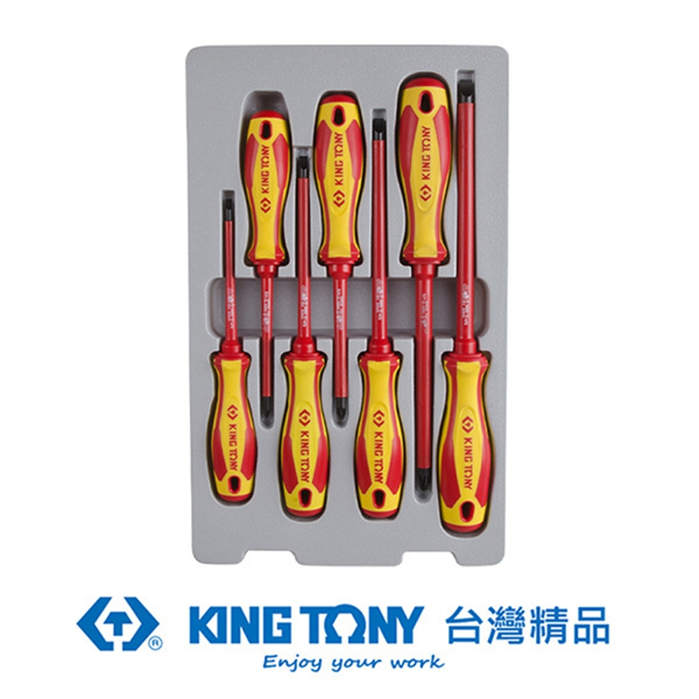 KING TONY 金統立 專業級工具 7件式 耐電壓起子組 KT30617MR