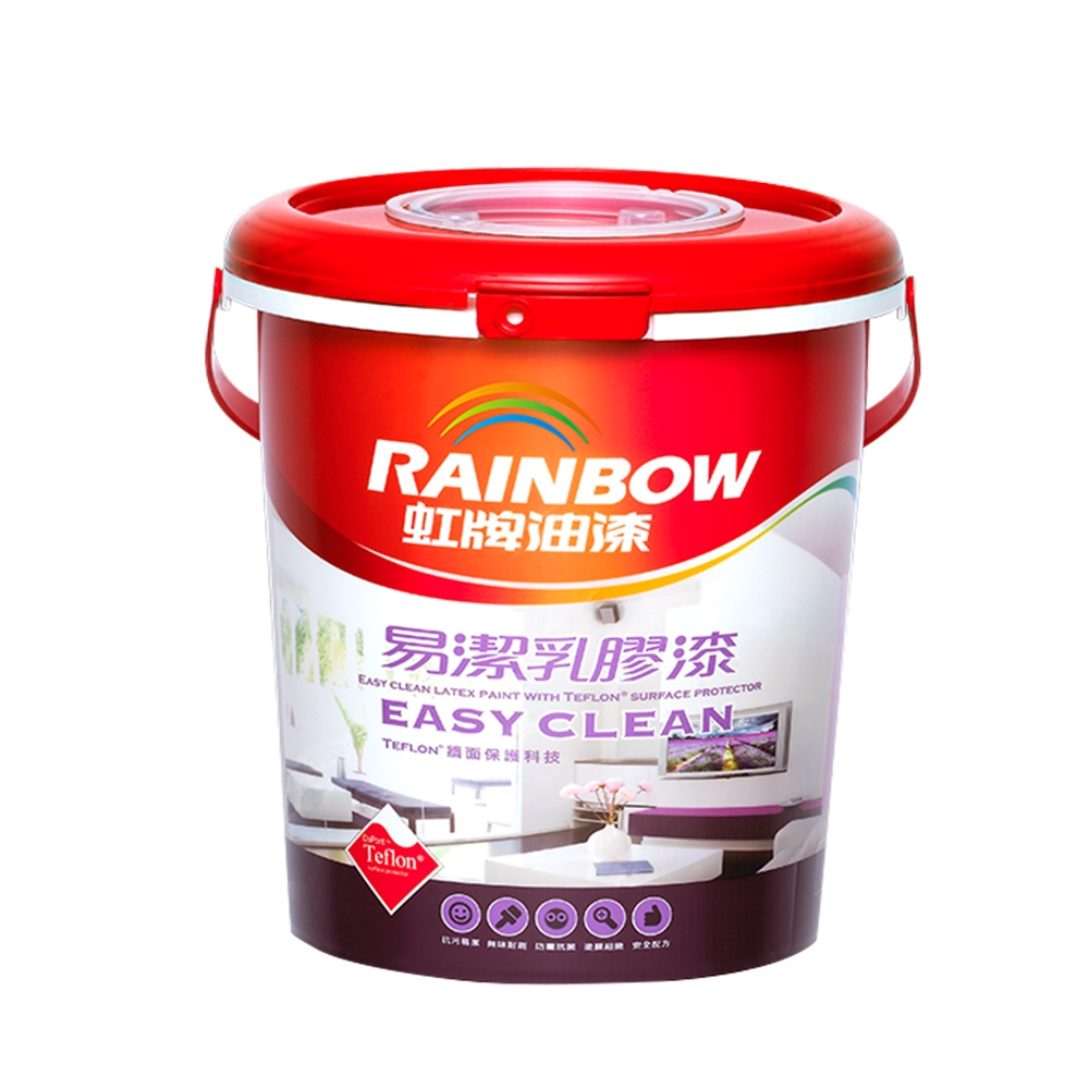 Rainbow虹牌油漆 432 易潔乳膠漆(多色任選)-1加侖