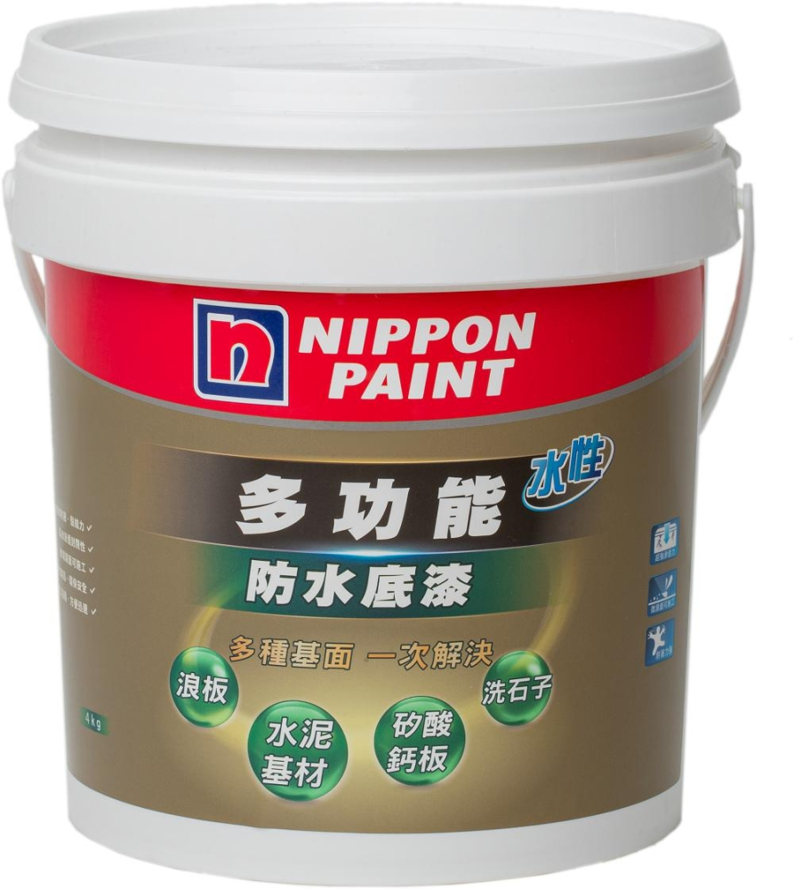 Nippon Paint 立邦漆 多功能水性防水底漆-透明色-4公斤