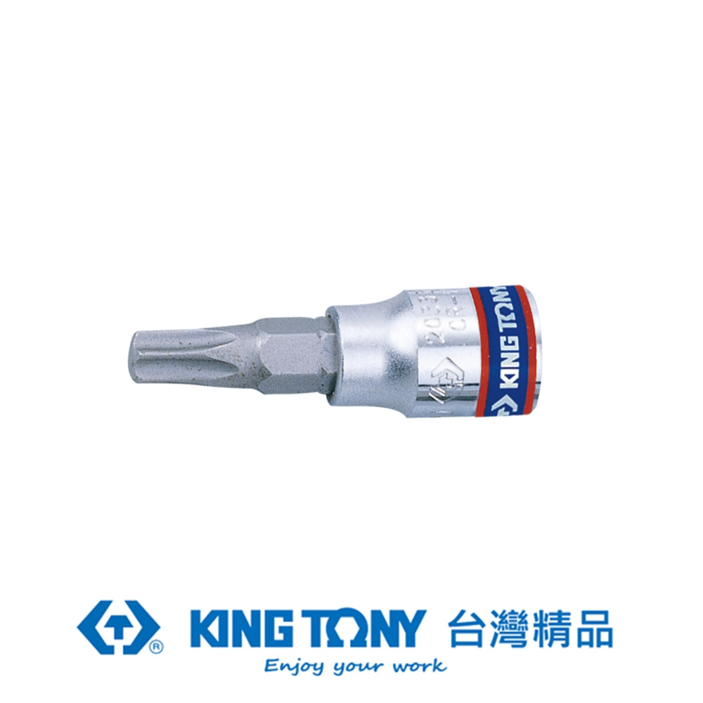 KING TONY 金統立 專業級工具 1/4"DR. 六角星型中孔起子頭套筒 T9H KT203709
