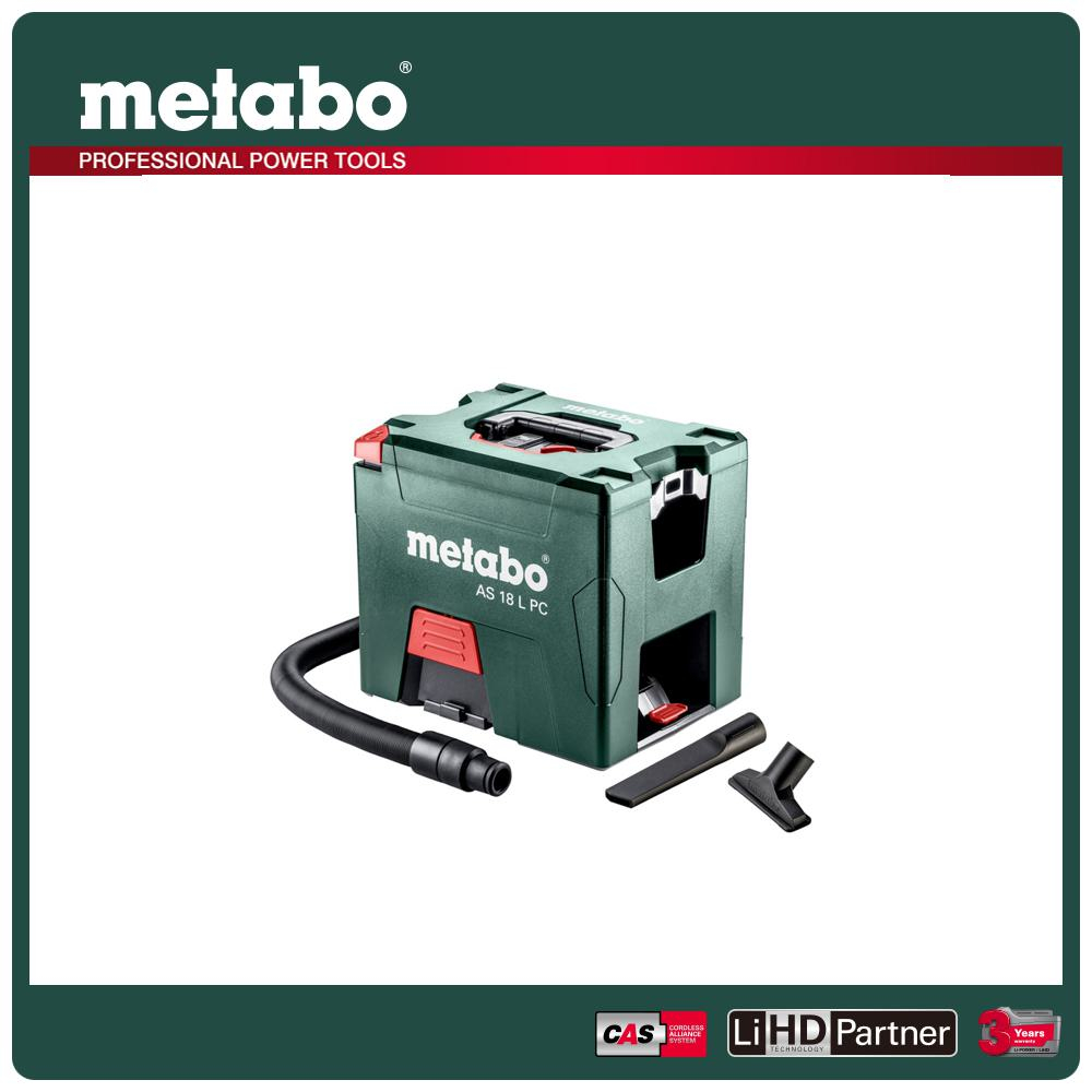metabo 美達寶 18V鋰電乾式吸塵器 AS 18 L PC 5.5HD單 (16"工具袋)