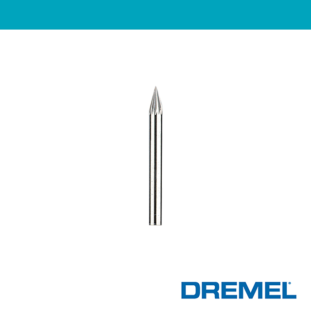 Dremel 9909 1/8" 3.2mm 尖形碳化鎢滾磨刀